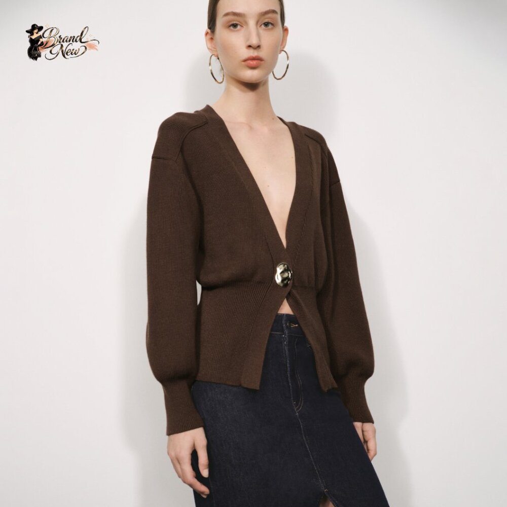 Viscose Polyester Polyamide Knitted Cardigan Long… - image 7